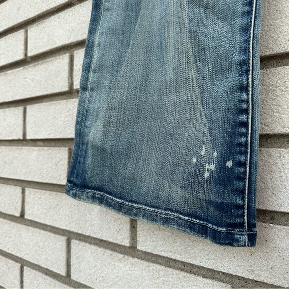 NWT Vigoss Bootcut Jeans Flap Pockets Distressed Medium Wash Y2K Size 3 - Picture 6 of 14